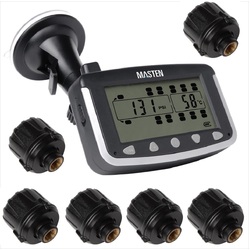 6 Truck TPMS Tyre Pressure Monitoring System Caravan Truck RV Sensor LCD 4WD Wireless 4x4 | TP-24-6