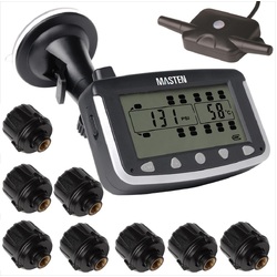 8 Truck TPMS Tyre Pressure Monitoring System Caravan Truck RV Sensor LCD 4WD Wireless 4x4 TP-24-8