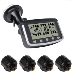 Truck TPMS Tyre Pressure Monitoring System Caravan Truck RV Sensor LCD 4WD Wireless 4x4