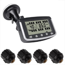 TPMS Tyre Pressure Monitoring System LCD With 4 X External Cap Sensors Caravan Truck RV Sensor 4WD Wireless 4x4 | TP-24SI