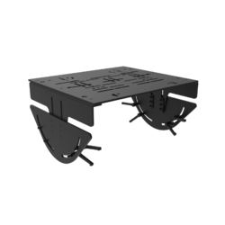 TRAK RACER Adjustable Four-way Pedal Mount including Pedal Plate, 4 Brackets and all Screws TR160-PEDALUP-KIT