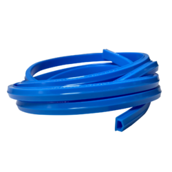 Trak Racer 2 Meter Rubber Aluminium Extrusion Dust Strip for 8mm T-Slot - Blue TR80-RUBS-BLUE