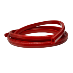 Trak Racer 2 Meter Rubber Aluminium Extrusion Dust Strip for 8mm T-Slot - Red TR80-RUBS-RED
