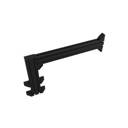 Trak Racer TR8020 Additional Side Chassis Peripheral Support with Brackets 80 x 40mm - Black TR80-SMEX2-BLK
