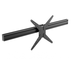Trak Racer 1200mm Long Anodized Black 80mm x 40mm Extruded Aluminium with VESA Mount TR80-TMSIN4-BLK