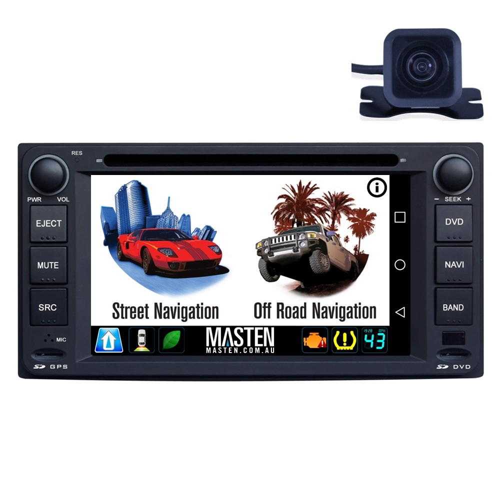 Android GPS Bluetooth Car Player Navigation Radio Stereo DVD Inc Cam For Toyota Land Cruiser Prado 150 09-13 GX GXL 