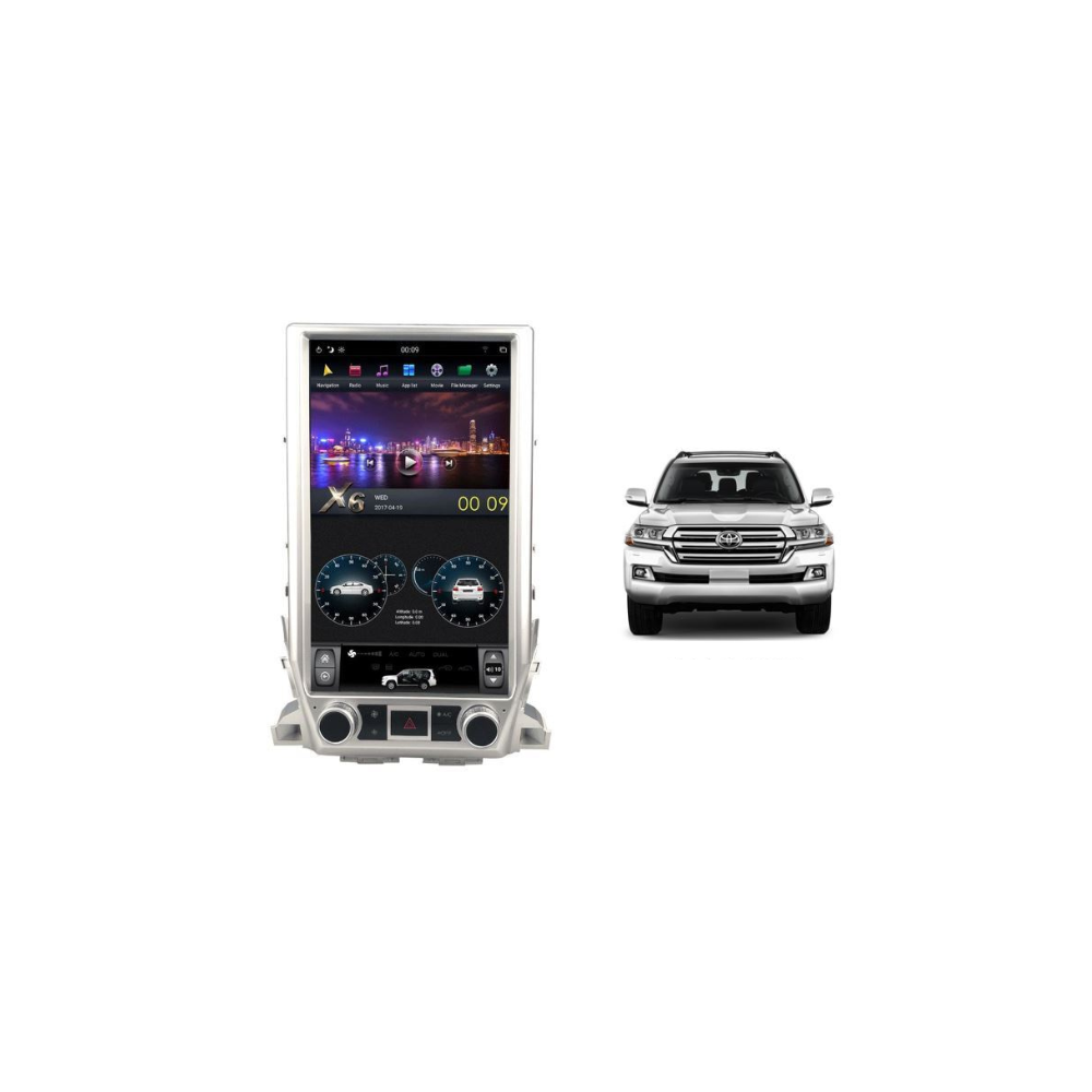 Android 9 OEM 16 Inch For Toyota Landcruiser 200 Sahara 2015+ GPS Car Player Navigation Bluetooth Off Road Maps Street Nav Radio Stereo DVD | ANDT-L09
