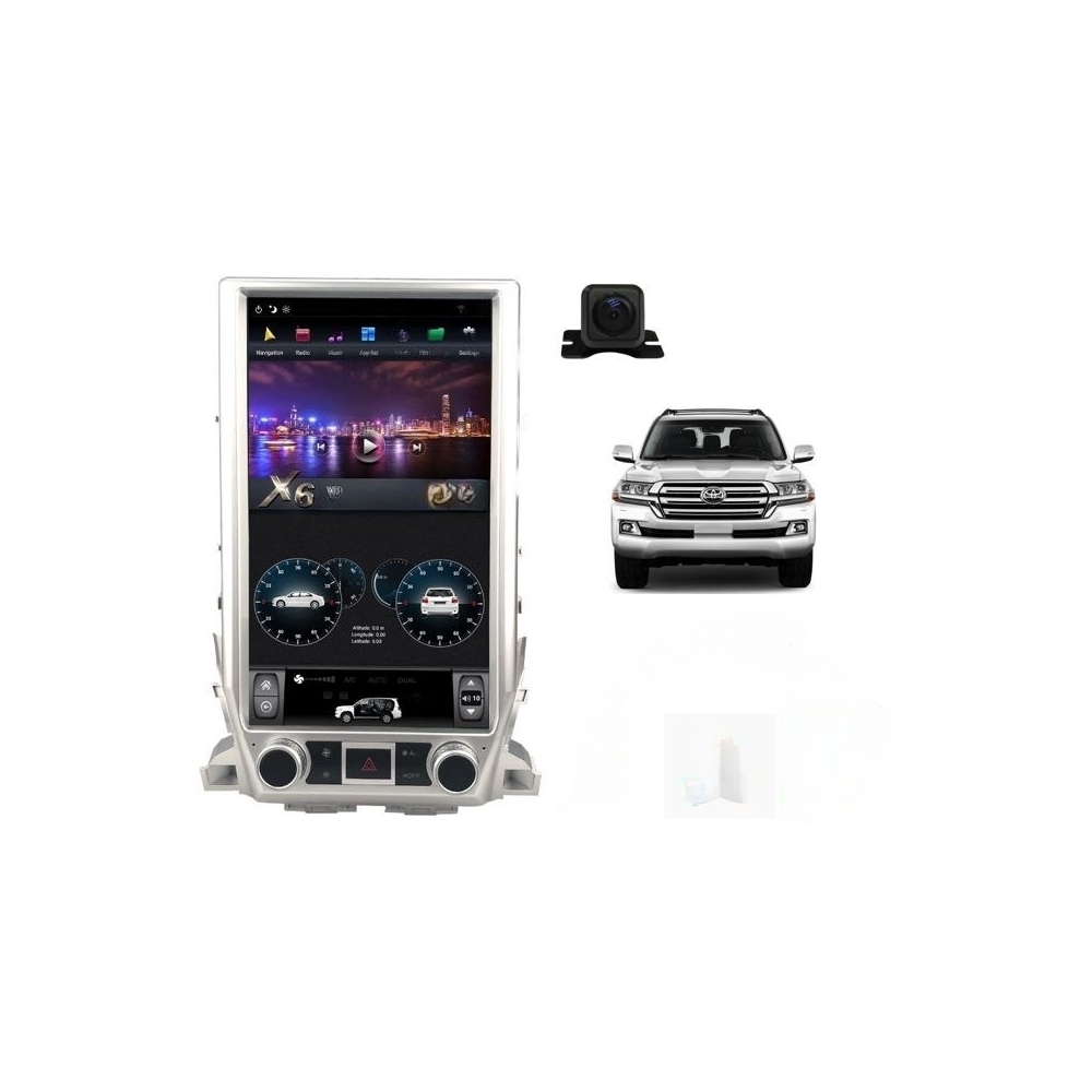 Android 9 OEM 16 Inch For Toyota Landcruiser Sahara 2015+ GPS Car Player Navigation Bluetooth Maps Street Nav Radio Stereo DVD W/ CCD Camera ANDT-L09C
