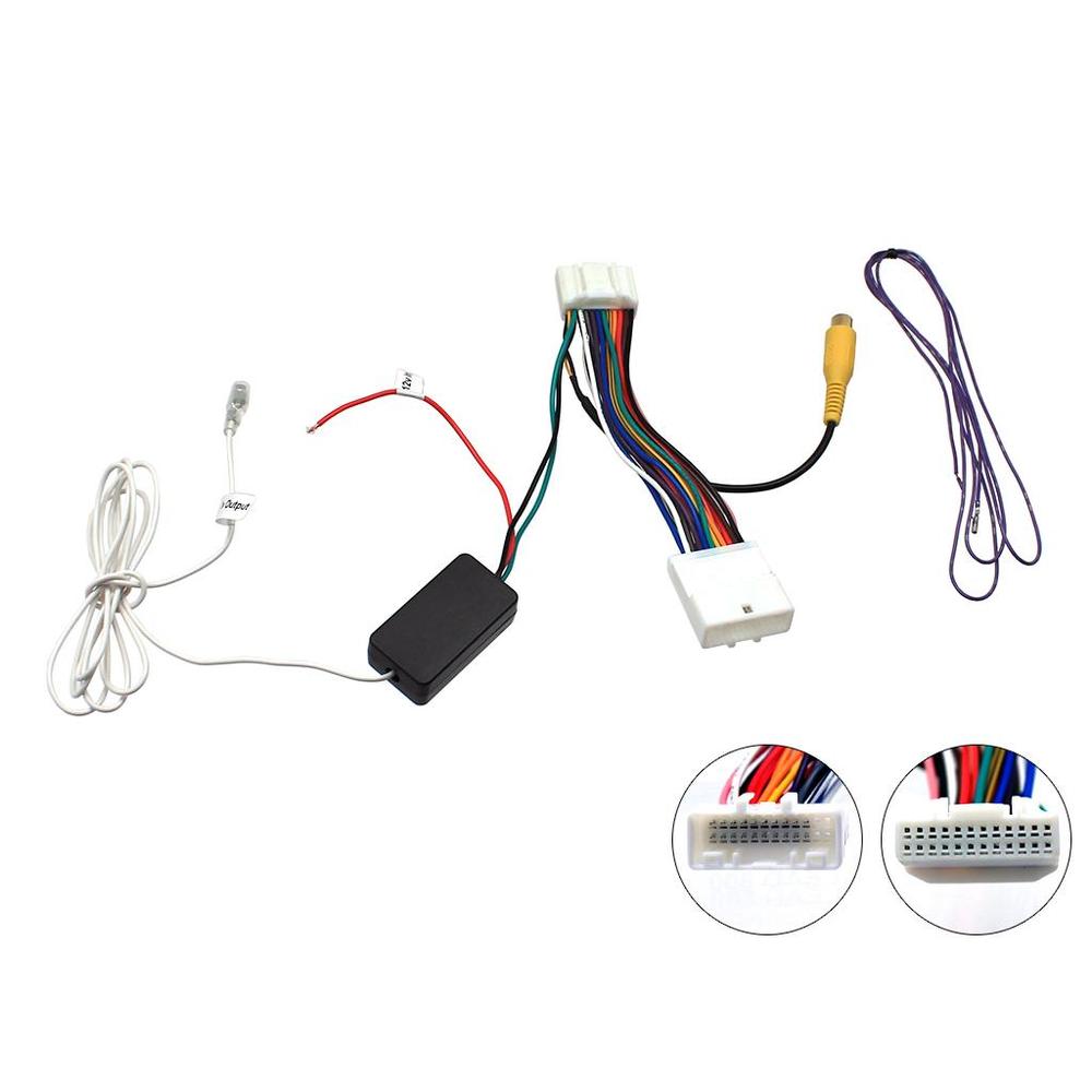 Aftermarket Video Reverse Camera Adapter to factory fitted Colour Screens for Toyota Subaru APVTY12