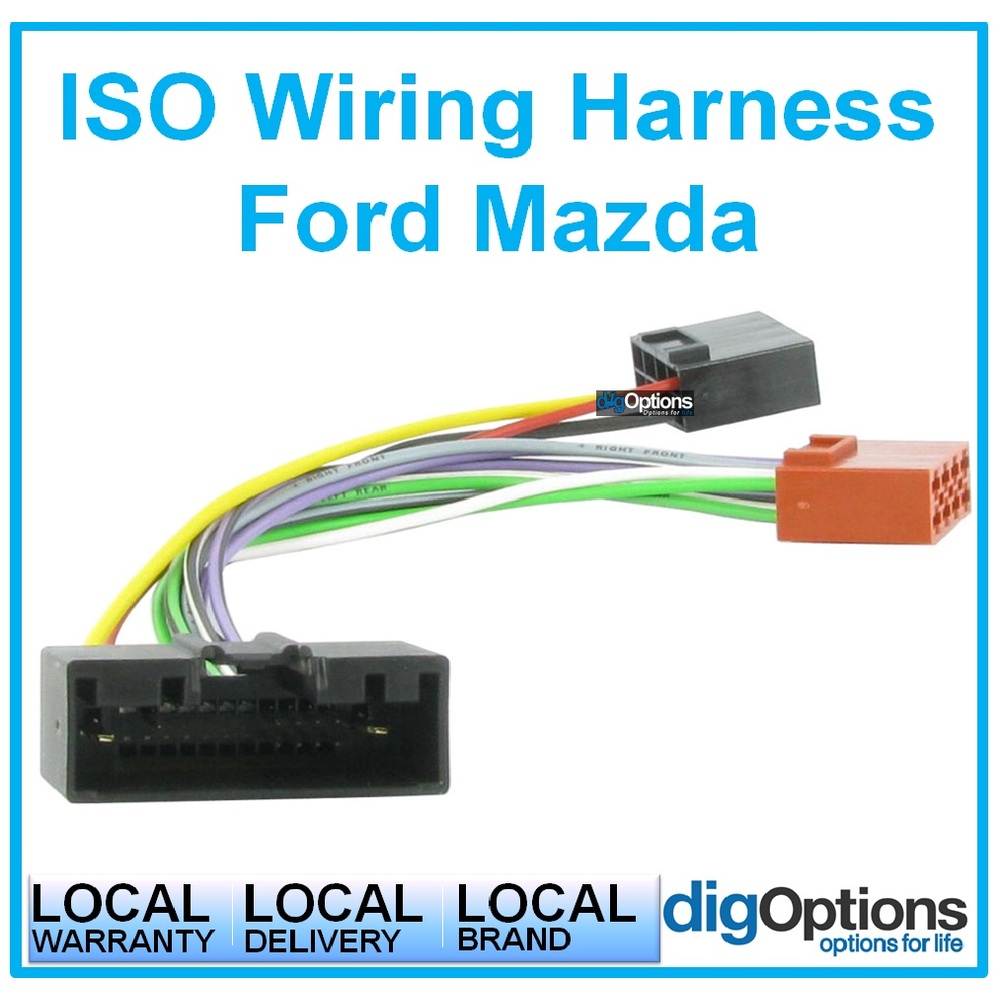 Wiring Harness ISO Cable Plug & Play For Mazda Ford | AWH3072