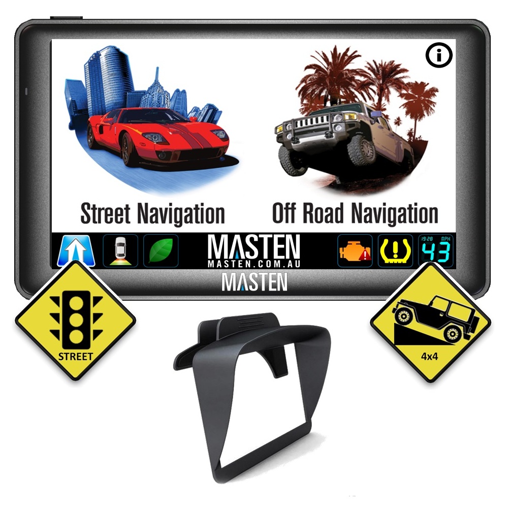 7" HD 4x4 GPS Car Android Portable Navigation Navigator Navi Sat Nav OffRoad H7 (1GB Ram Version)