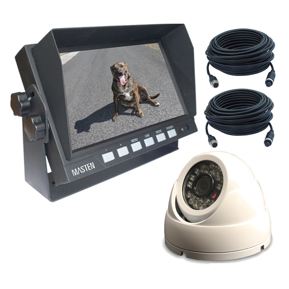  7" HD Monitor & CMOS 420TVL Camera Kit with Night Vision 7.5m Cable 15m  Kit