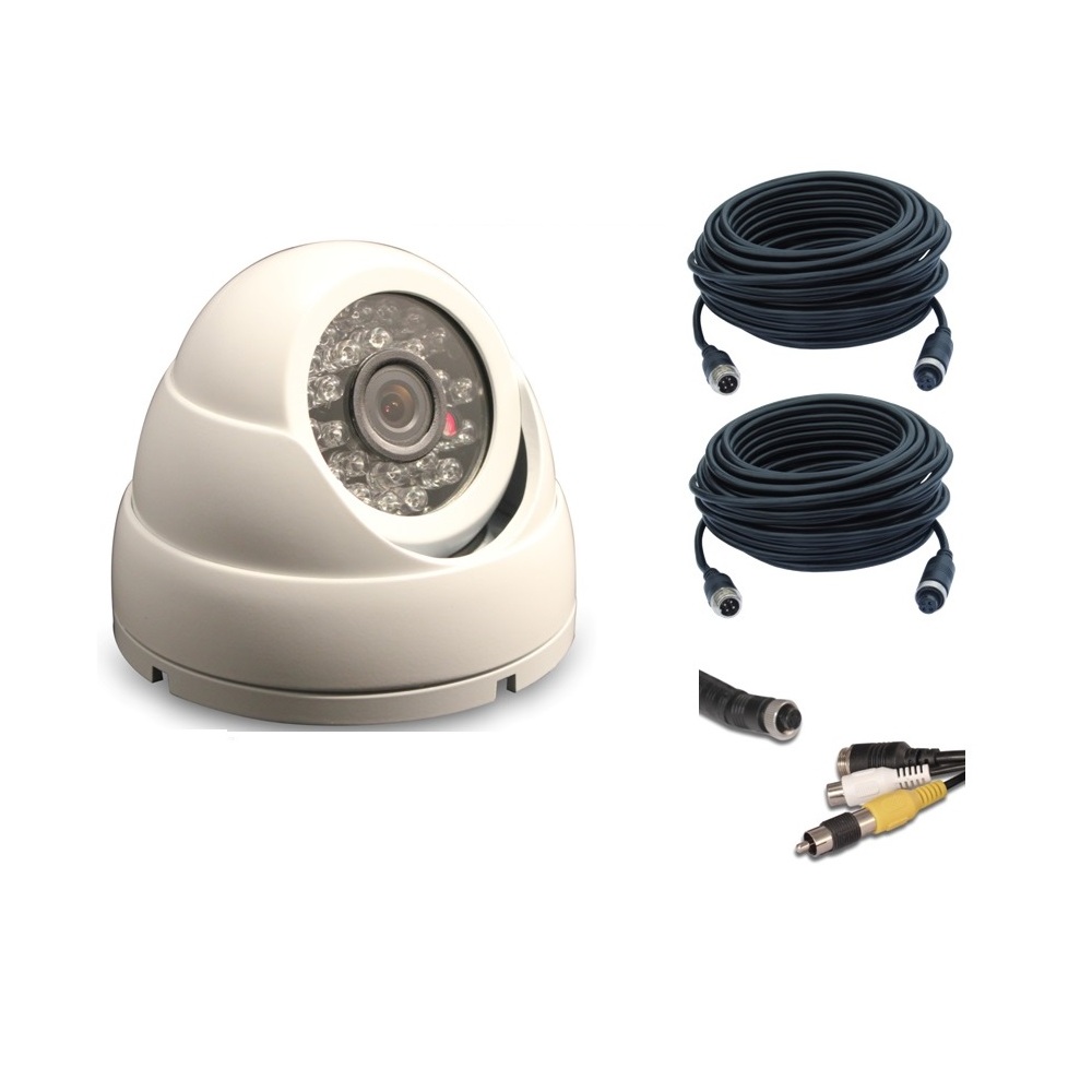 Caravan CCD 700TVL Camera Kit with 7.5m/15m Cable, & RCA Adaptor with Woza Suzi Cable KIT-CAM2S