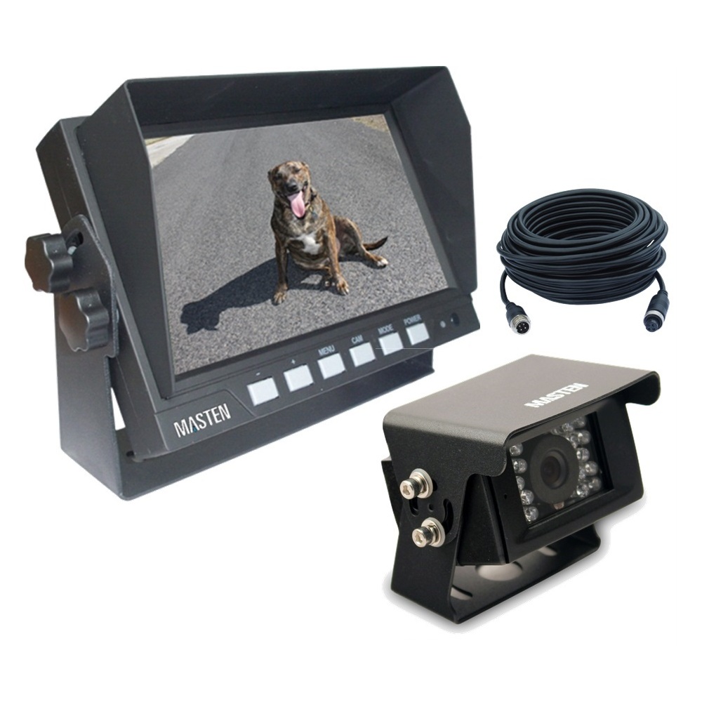  7" HD Monitor & Ute/Canopy CCD 700TVL Camera Kit Night Vision 7.5m Cable KIT-CAM4-M