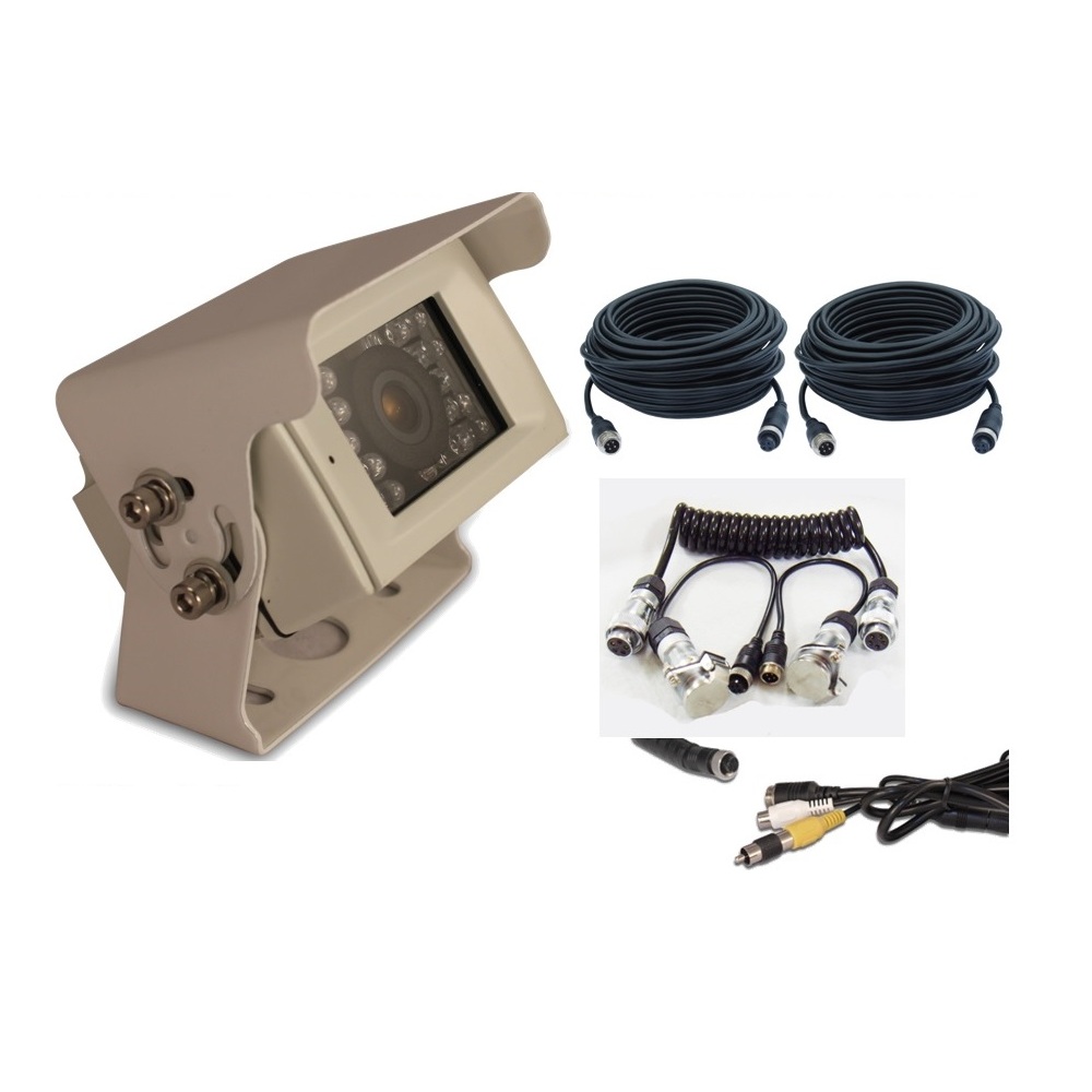 Heavy Duty CCD Cam Kit RCA Adapter 7.5/15m Cable Woza Suzi Coil Spiral Hitch KIT-CAM8