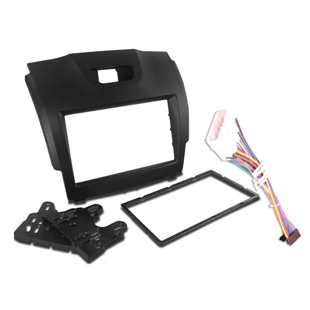 For Isuzu D-Max For Holden Colorado Facia Fascia Stereo Surround 2012 onwards Black KIT-I02-B