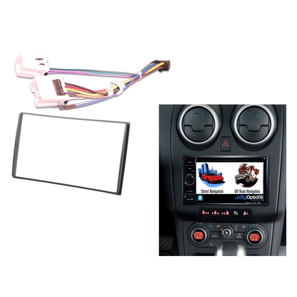 Radio Fascia Facia for NISSAN Patrol Navara X-Trail Pathfinder Maxima Trim Dash Kit KIT-N01