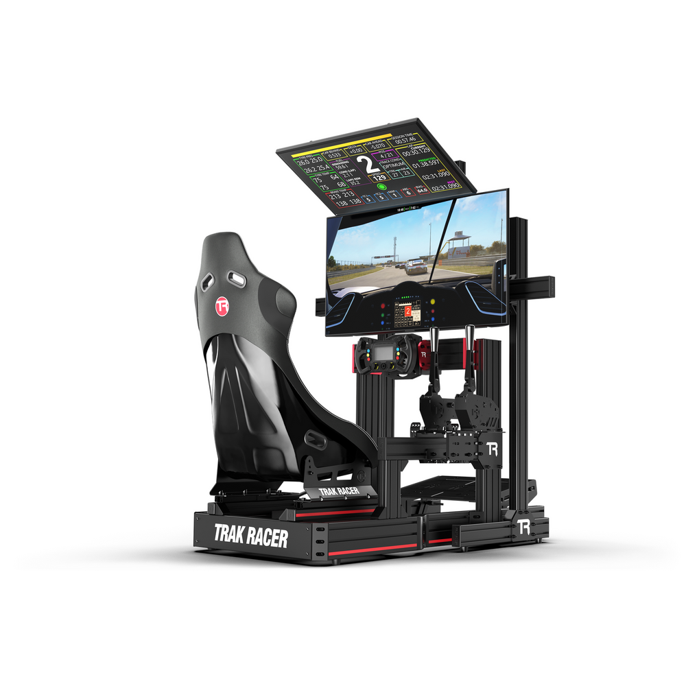 TRAK RACER Freestanding Dual Monitor Stand - up to 80" Displays