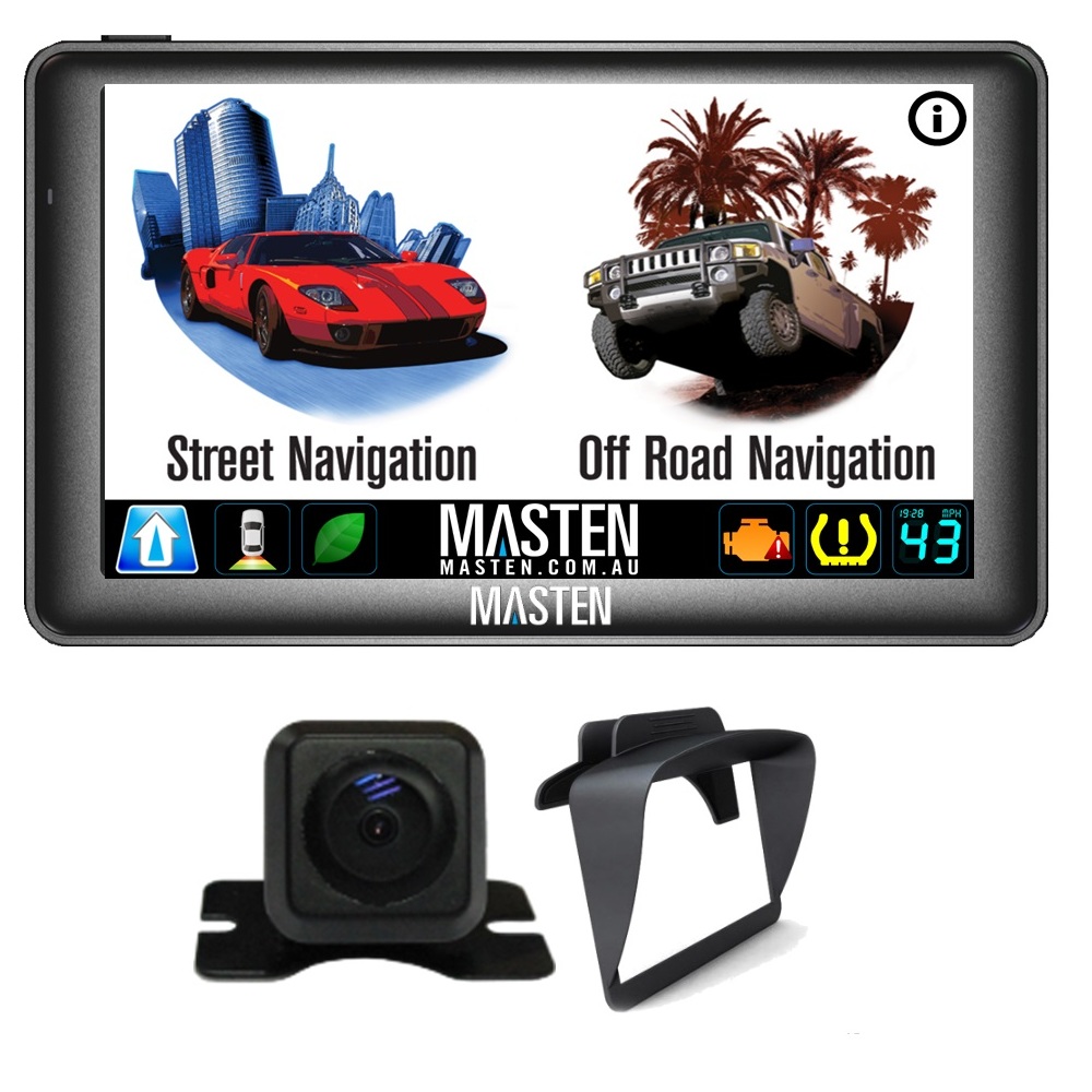  7" H7 GPS 4x4 Car Android Portable Navigation Bluetooth Navigator Off Road Navi Sat  H7 CAM PG-AN1C