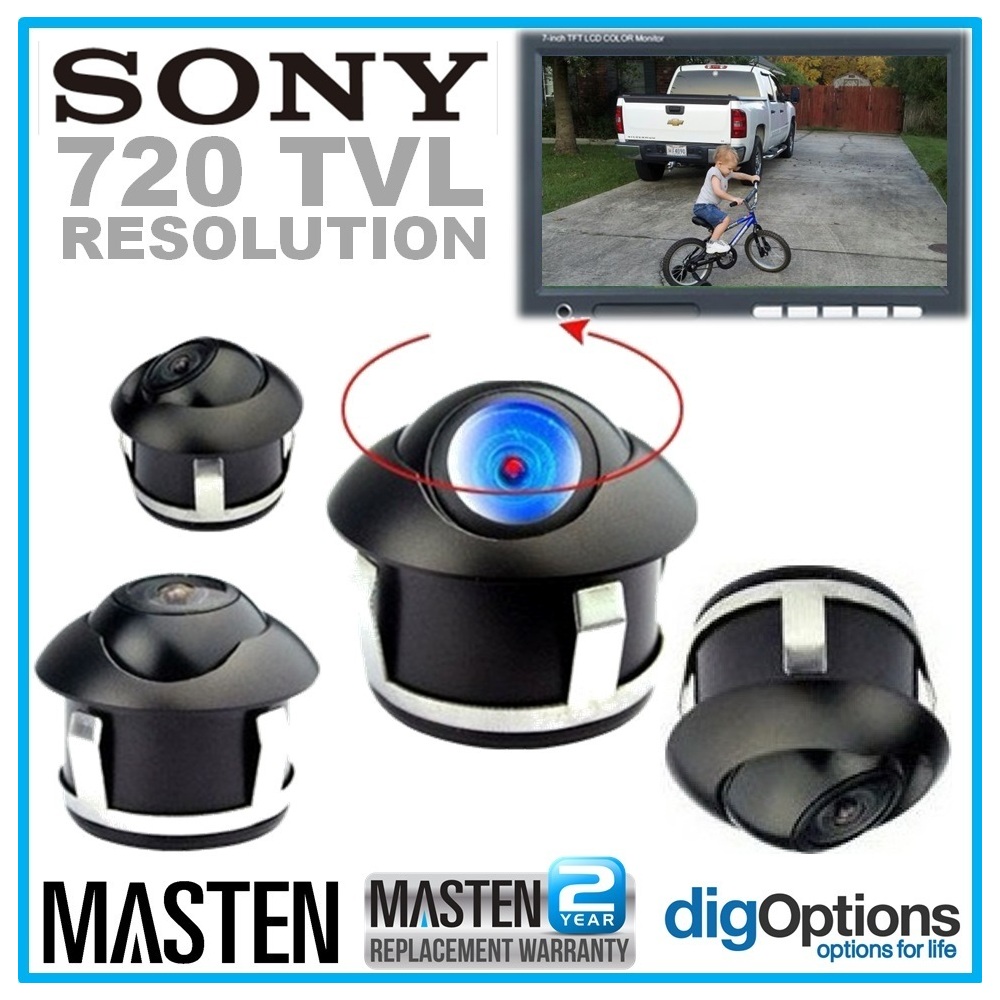 170º CMOS Car Rear View CCD Reverse Backup Parking Camera Waterproof Night Vision HD RC-09MINI