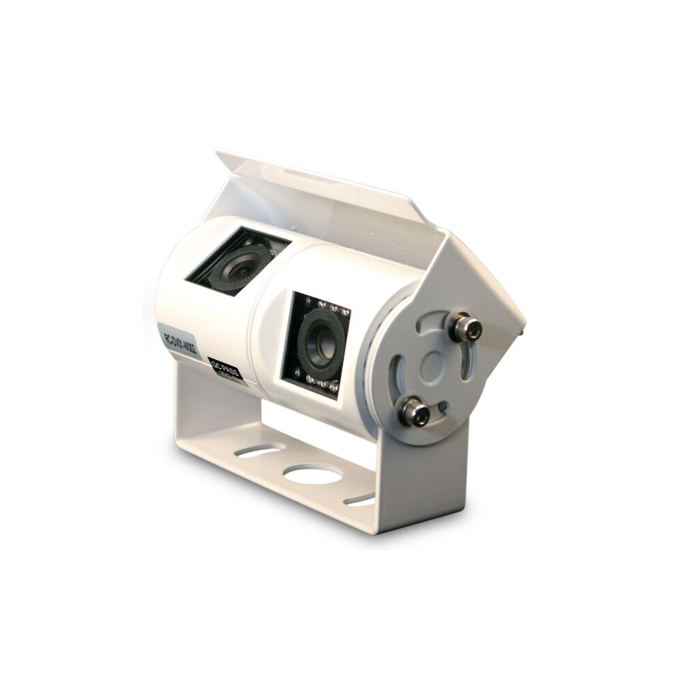 Truck Van Dual Reversing CMOS Camera HD Rear View IR Caravan White