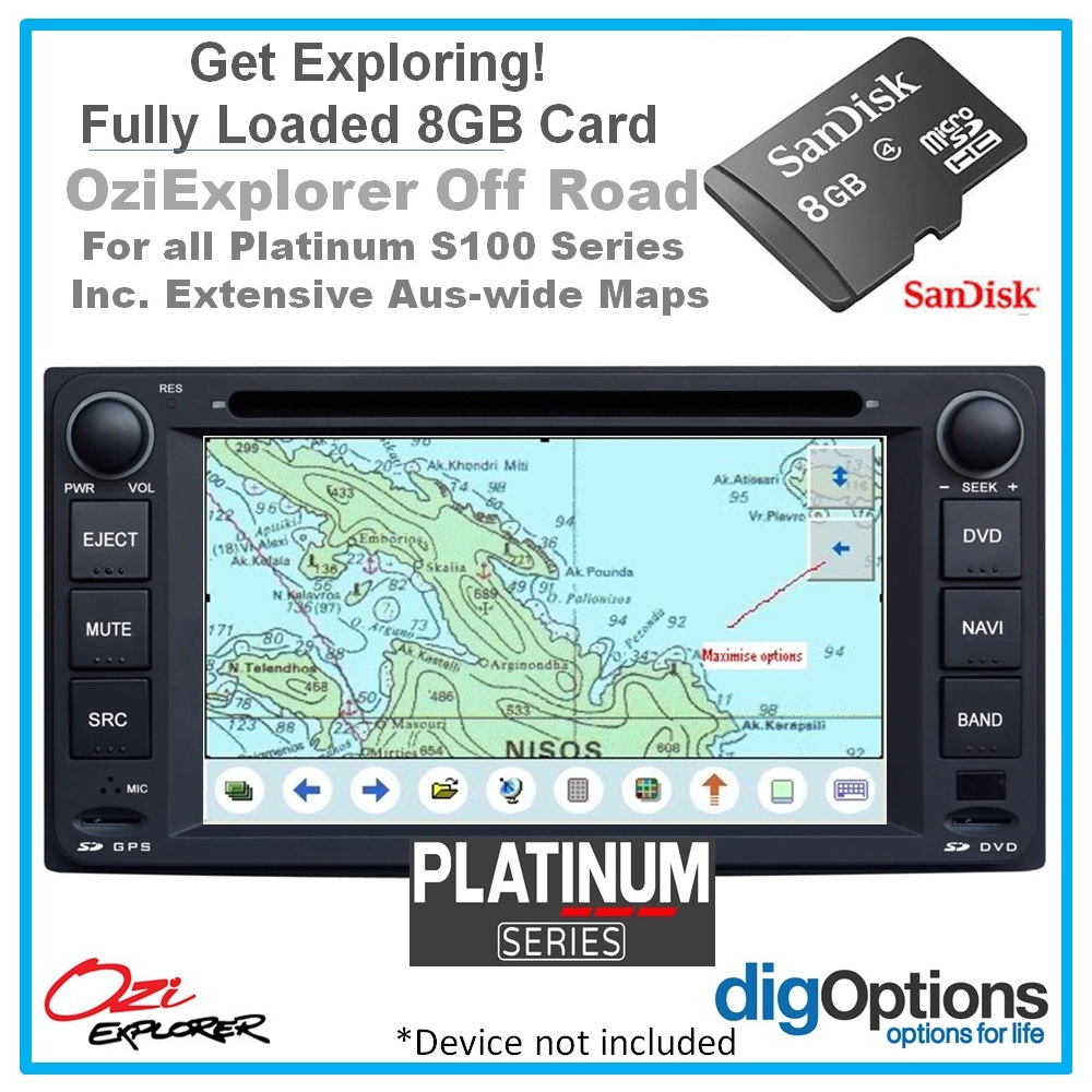 8GB Card Pre-loaded with Australia-wide Navigation Topographic Digital Map