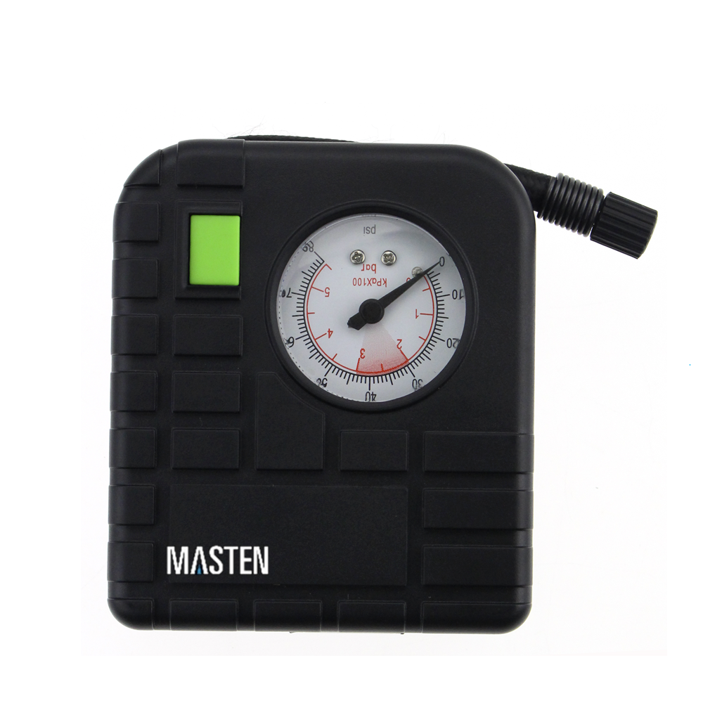 Car Air Compressor  Pressure Pump 12 V Tyre Tire  Deflector Portable 2 Adapters Included for Bikes  LED for illumination 