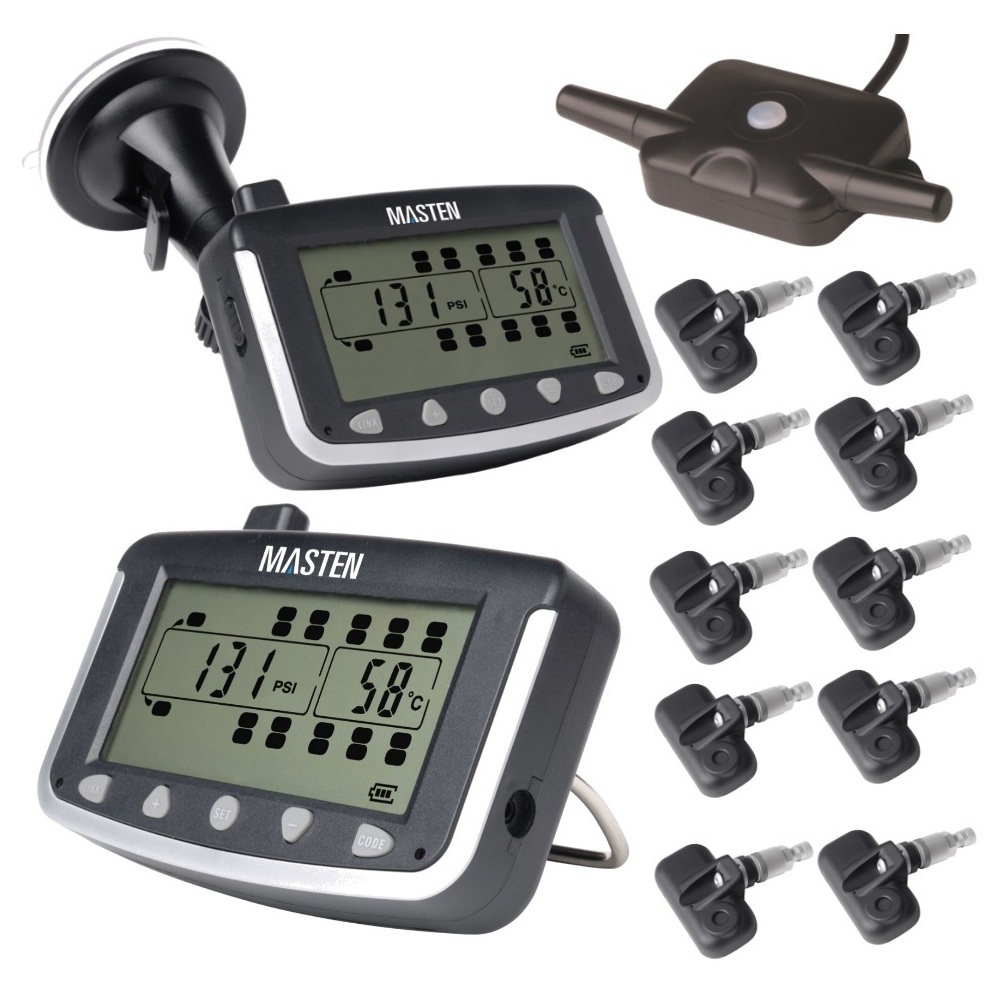 10 TPMS Tyre Pressure Monitoring System Caravan Truck RV 10 Sensor LCD 4WD Wireless 4x4 TP-21-10