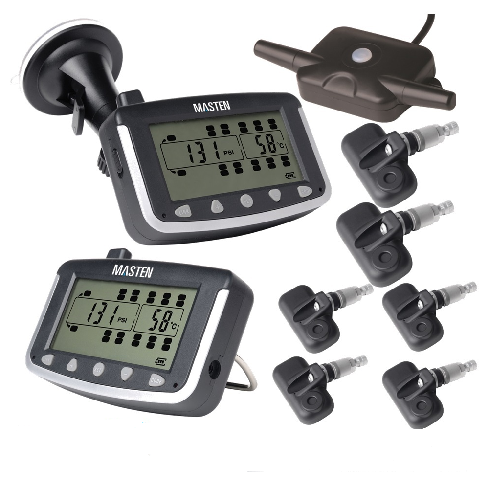 6 TPMS Tyre Pressure Monitoring System Caravan Truck RV Sensor LCD 4WD Wireless 4x4 TP-21-6-E