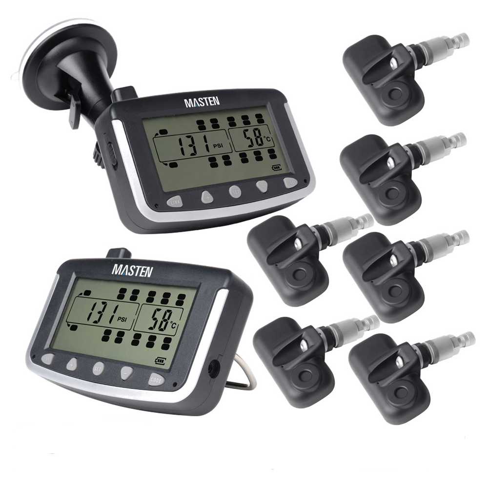 6 TPMS Tyre Pressure Monitoring System Caravan Truck RV Sensor LCD 4WD Wireless 4x4 TP-21-6