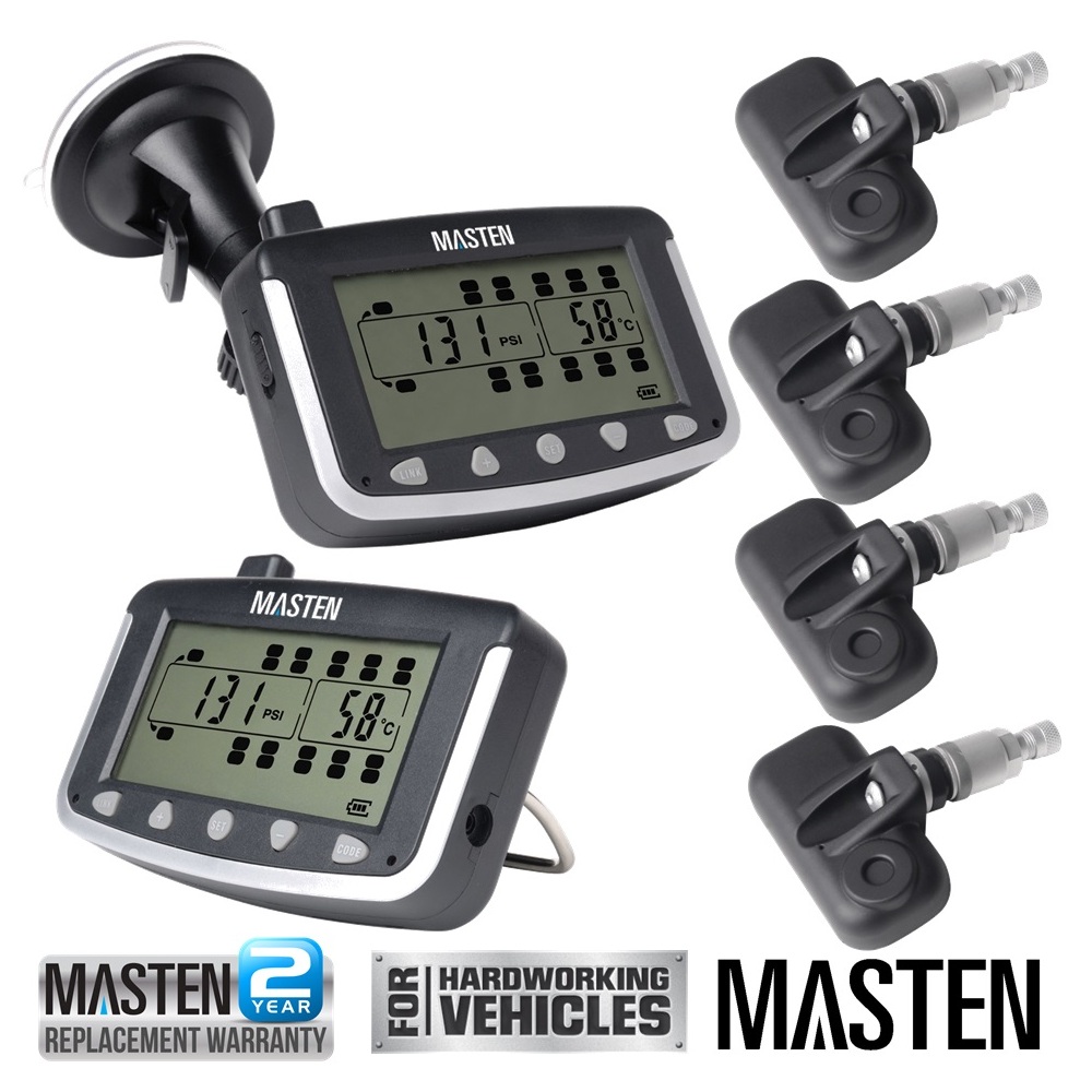 TPMS Tyre Pressure Monitoring System Caravan Truck RV Sensor LCD 4WD Wireless 4x4