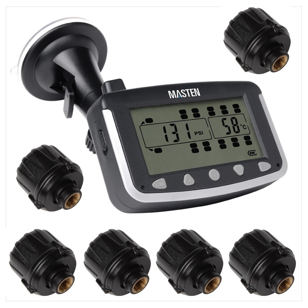 6 Truck TPMS Tyre Pressure Monitoring System Caravan Truck RV Sensor LCD 4WD Wireless 4x4 | TP-24-6