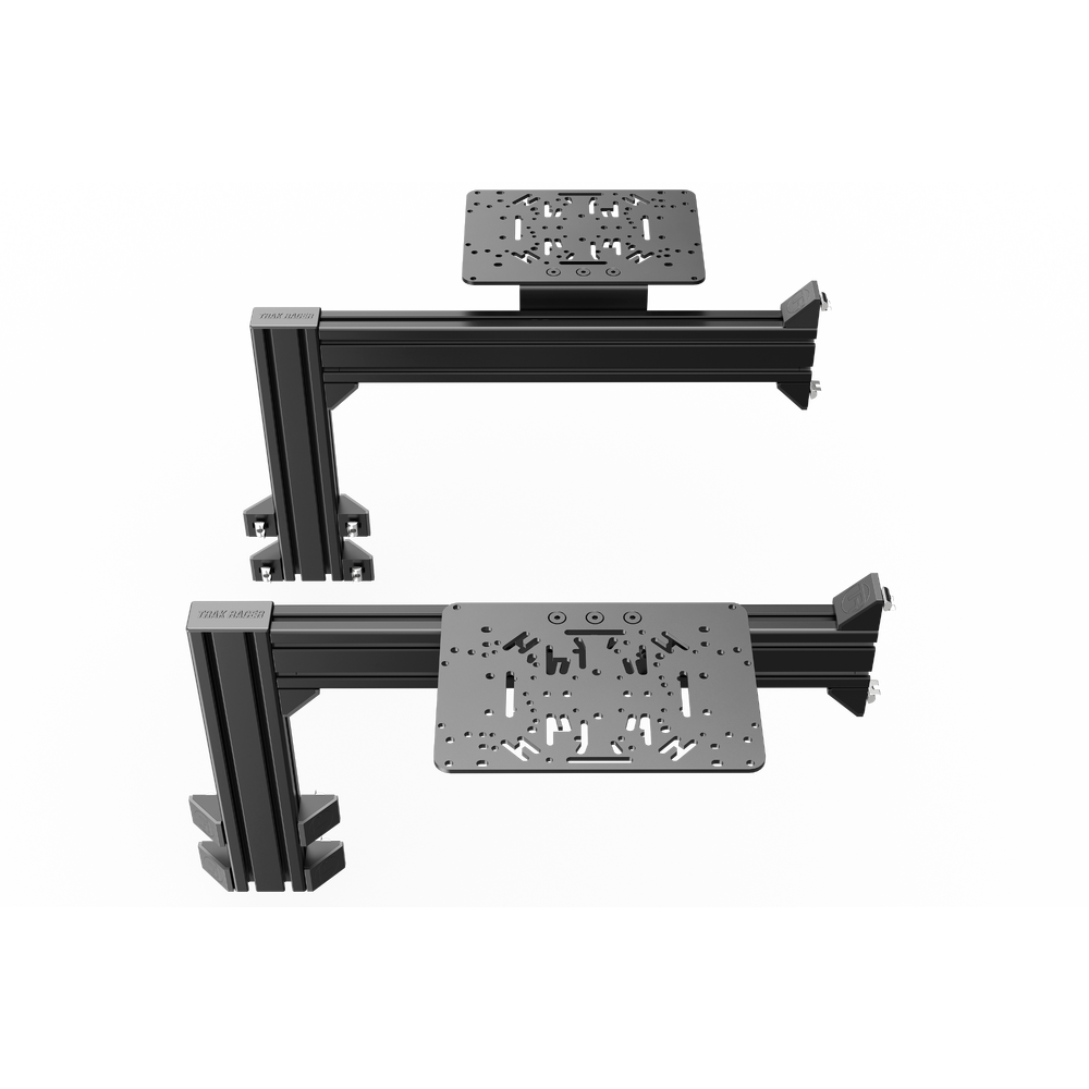 TRAK RACER Flight Sim Control Mounts with 2 Side Supports for all Aluminum Cockpits | TR80-2SMEX-FS
