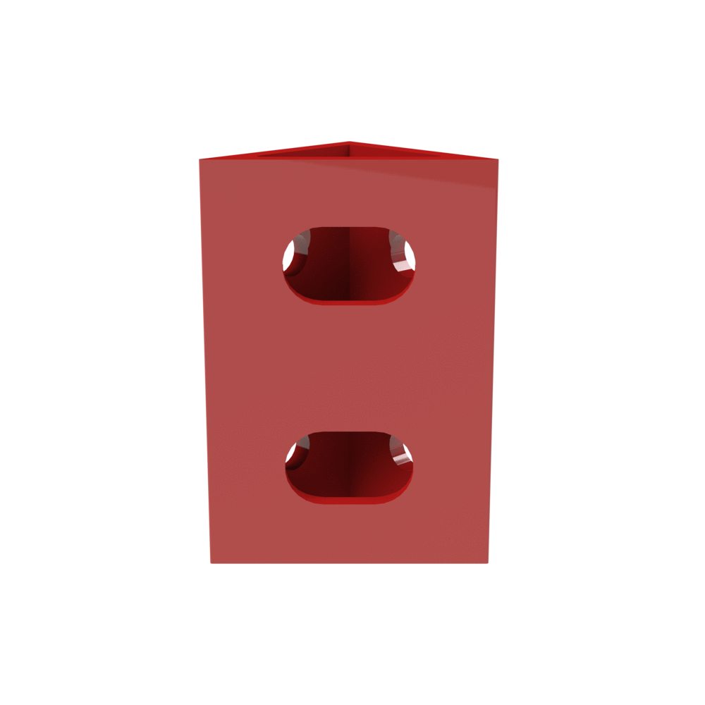Trak Racer TR8020 Spare Corner Bracket - 80 x 40mm - Red - Set of 1 TR80-80B-RED
