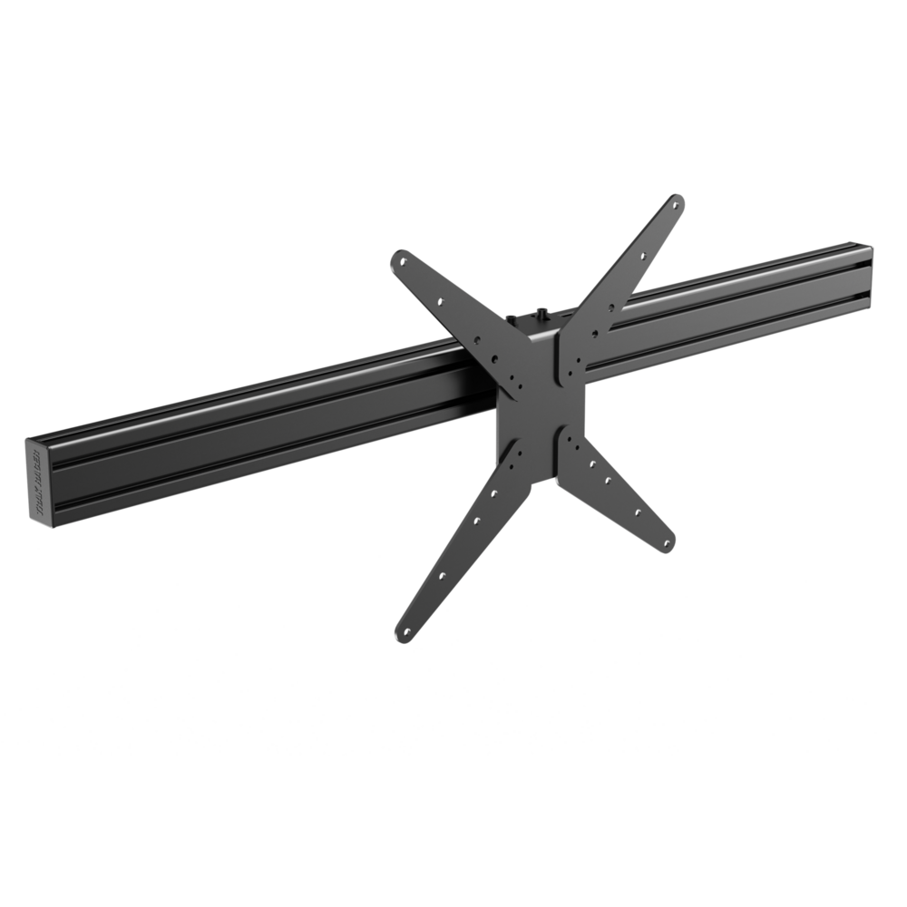 Trak Racer 1200mm Long Anodized Black 80mm x 40mm Extruded Aluminium with VESA Mount TR80-TMSIN4-BLK
